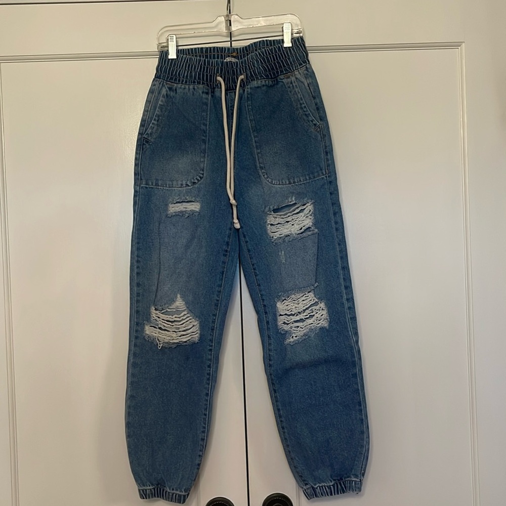 Denim jogger jeans
